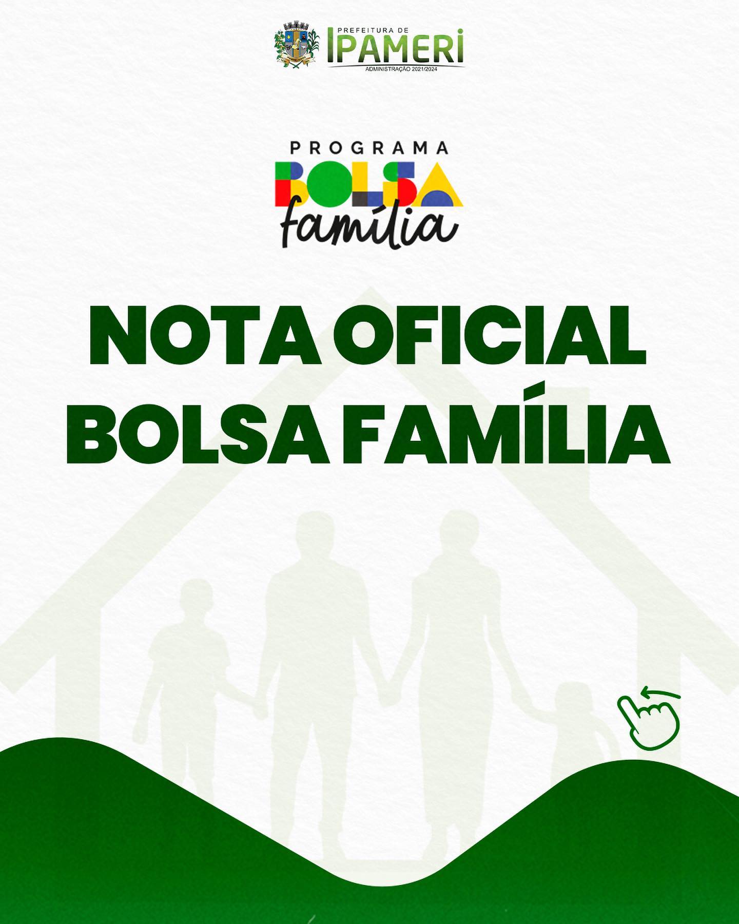 Comunicado sobre o Bolsa Família e a verificação cadastral do Governo